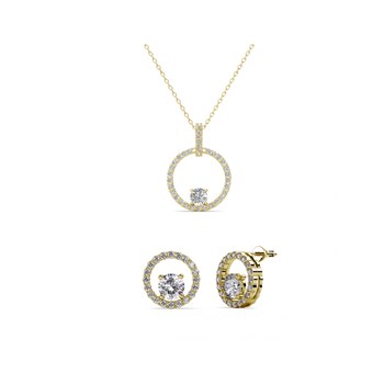 Parure et Coffret Desiree - Doré et Cristal