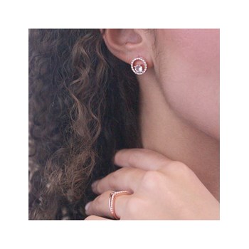 Set and Box Desiree - Rosé Gold and Crystal