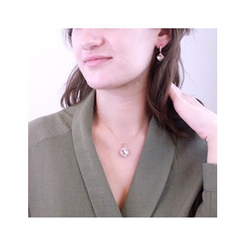 Tiffy Hook Set and Box - Rose Gold and Crystal