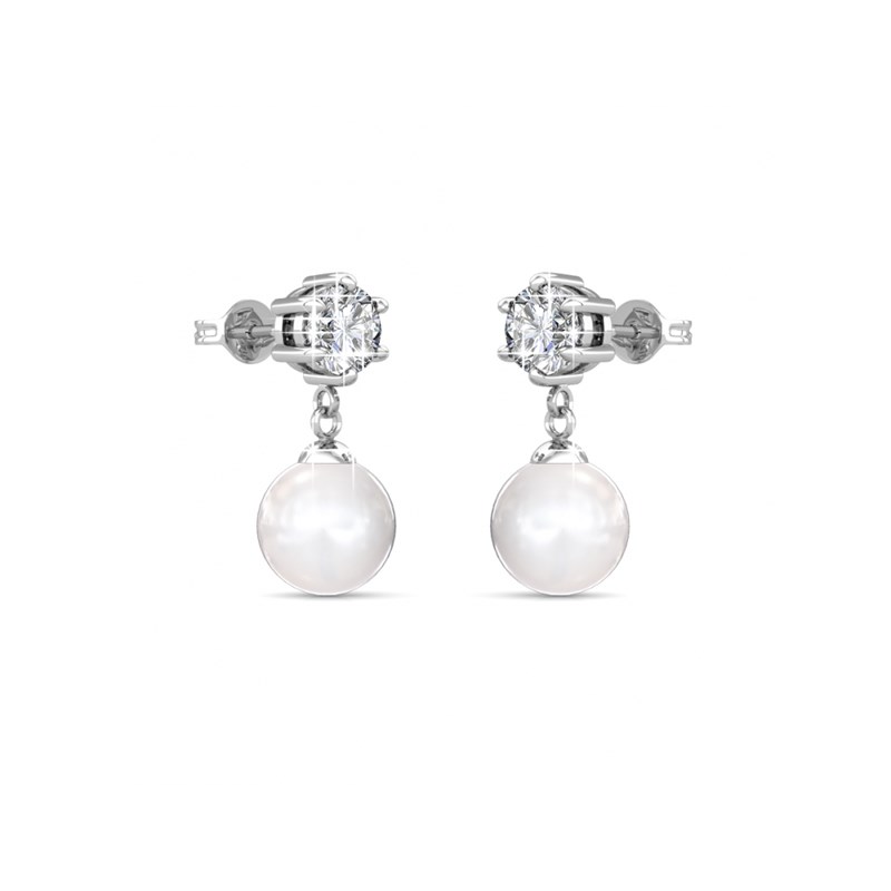 Parure et Coffret Pauline - Argenté et Cristal - vue 3