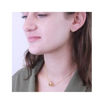 Boucles d'oreilles Ophir - Doré et Cristal