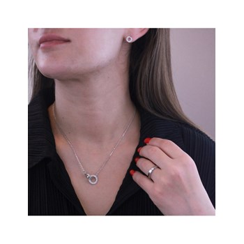 Boucles d'oreilles Ophir - Argenté et Cristal