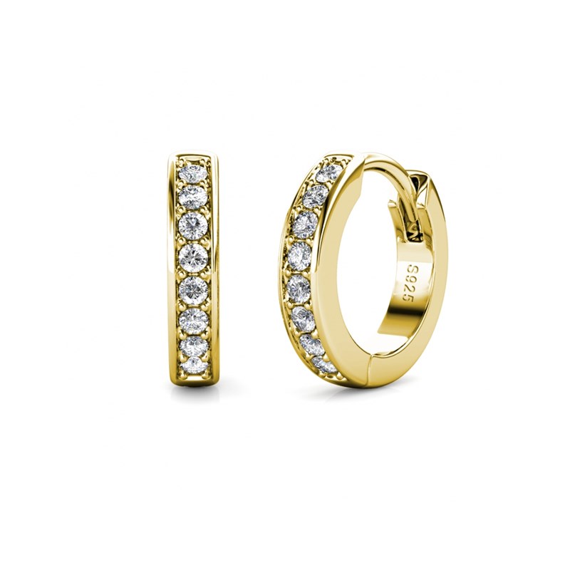Parure et Coffret Circle Hoop - Doré et Cristal - vue 3