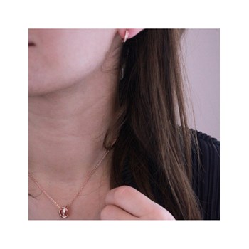 Circle Hoop Set and Box - Rose Gold and Crystal