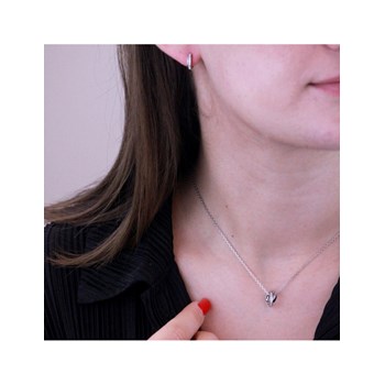 Circle Hoop Set and Box - Silver and Crystal