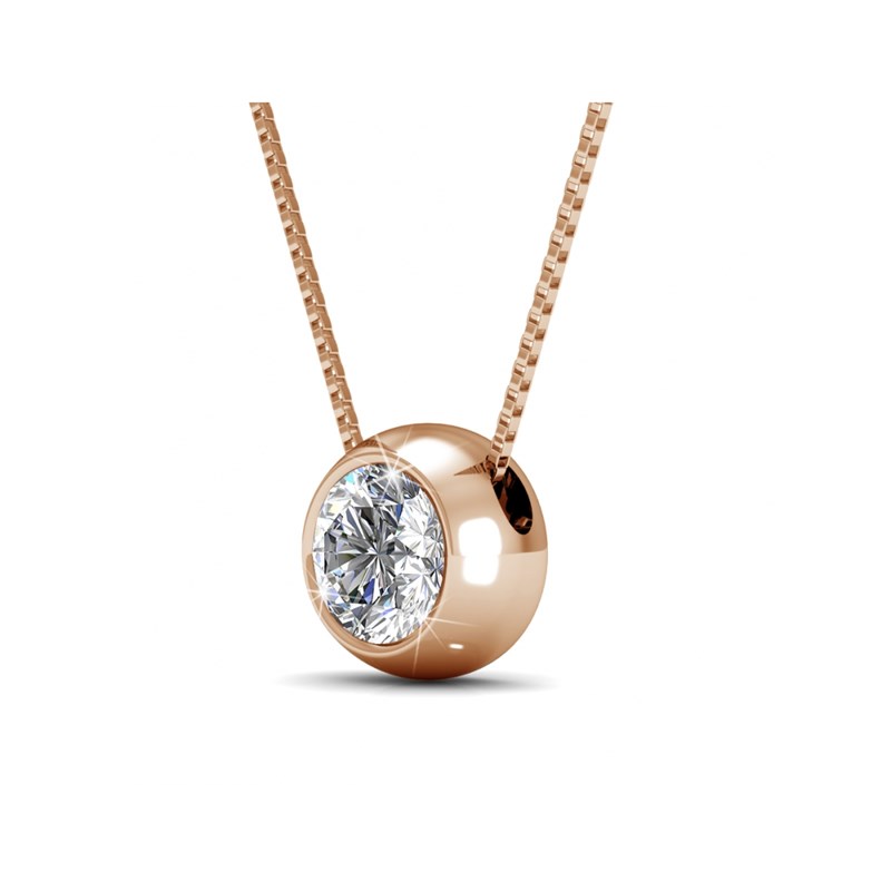 Parure Moon - Or Rose et Cristal - vue 5