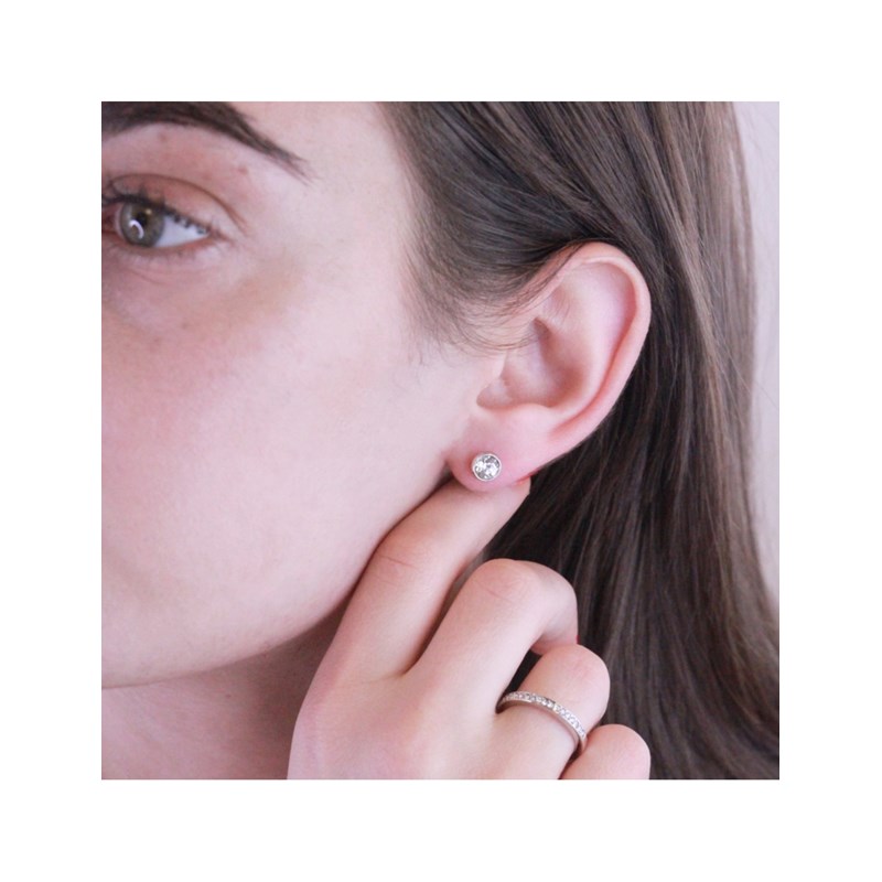 Parure Moon - Argent et Cristal - vue 4