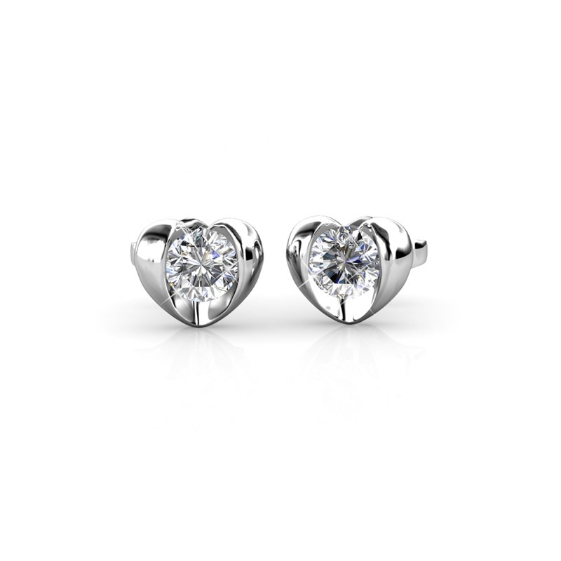 Parure Simply Love - Argent et Cristal - vue 3