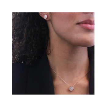 Parure Round - Or Rose et Cristal