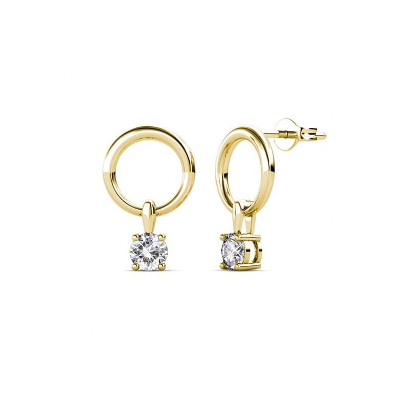 Parures Octavia - Doré et Cristal - vue 3