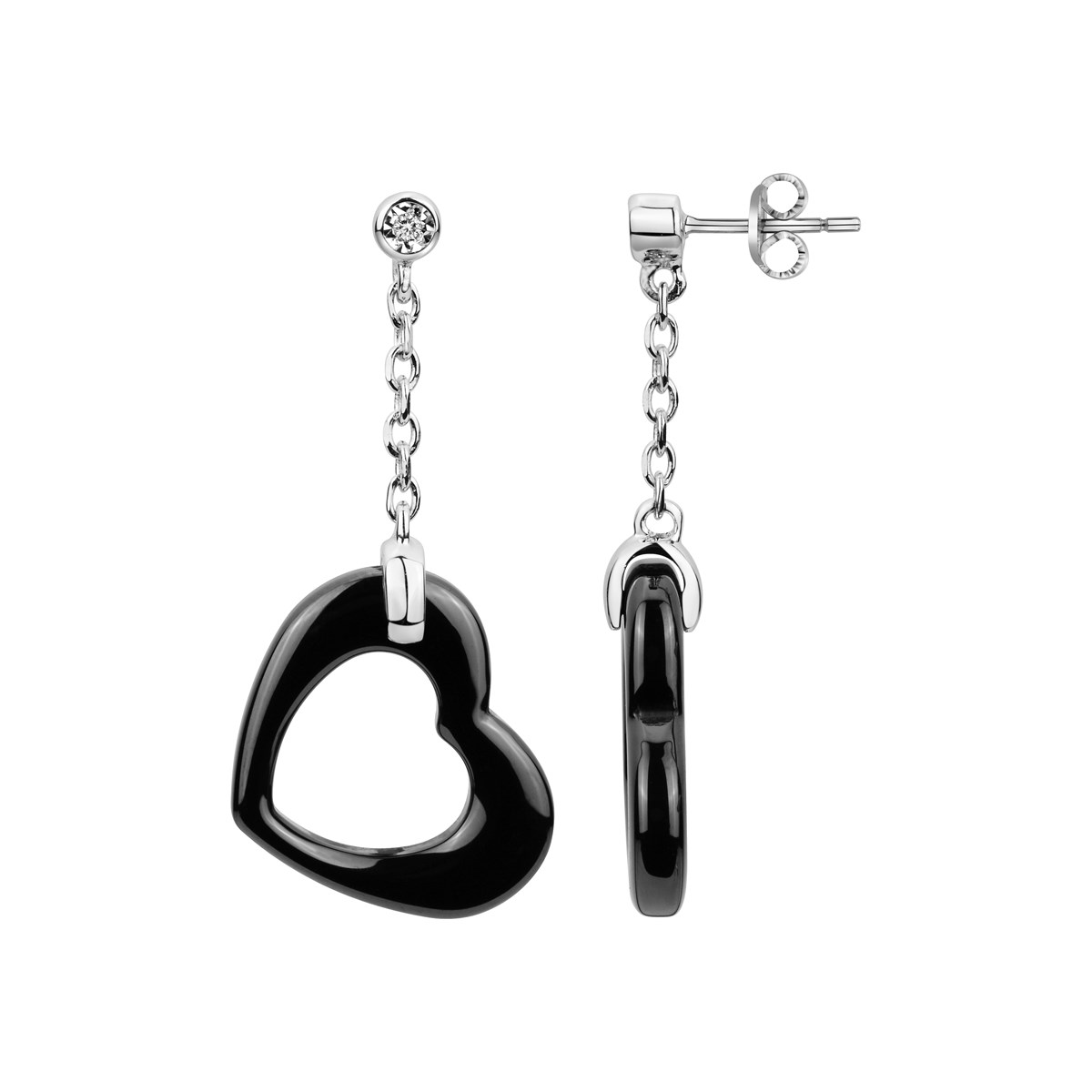 Boucles d'oreilles pendantes en Argent