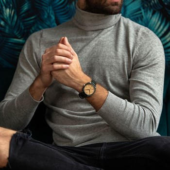 DWYT- Montre en bois - GREEN SQUARE