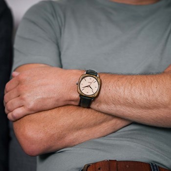 DWYT- Montre en bois - GREEN SQUARE