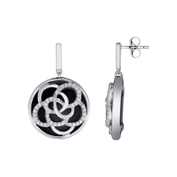 Boucles d'oreilles pendantes en Argent