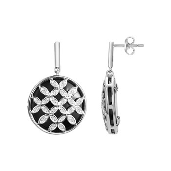 Boucles d'oreilles pendantes en Argent