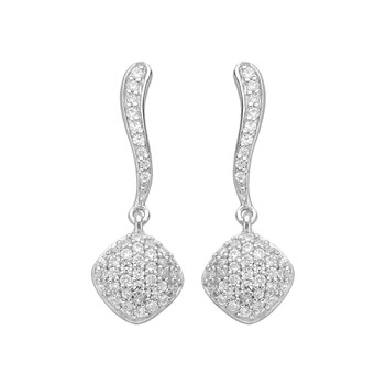 Boucles d'oreilles pendantes en Argent