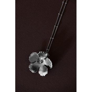 collier fleur plaqué argent - ORPHÉE