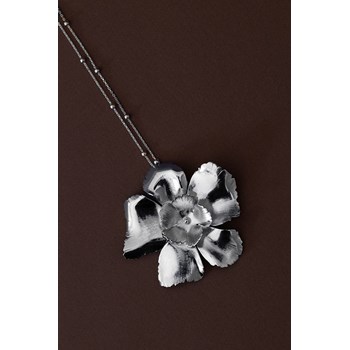 sautoir fleurs plaqué argent - ORPHÉE