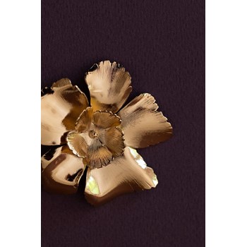 broche fleurs doré à l'or fin - ORPHÉE