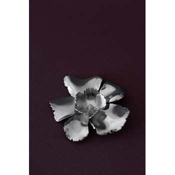 broche fleurs plaqué argent - ORPHÉE
