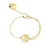 bracelet fleur doré à l'or fin - MAÏA - vue V1