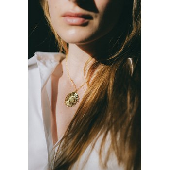 collier fleur plaqué argent - MAÏA