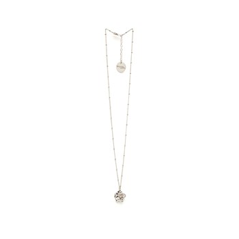 collier fleur plaqué argent - GAÏA