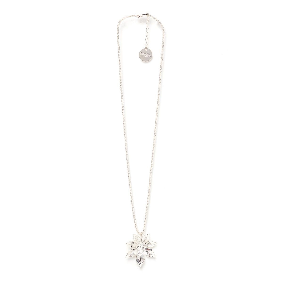 collier fleur plaqué argent - CHLORIS - vue 5