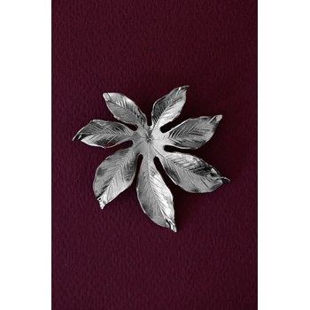broche fleur plaqué argent - CHLORIS