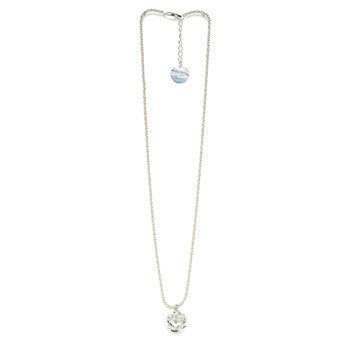 collier fleur plaqué argent - AGLAÉ