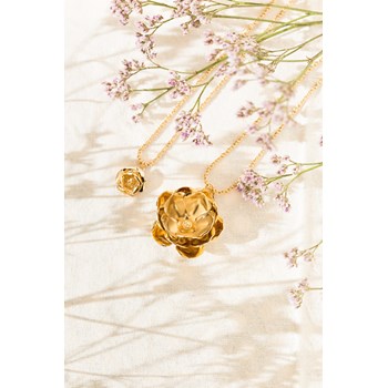 sautoir fleur doré à l'or fin - AGLAÉ