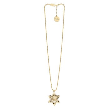 collier fleur doré à l'or fin - HESPÉRIS