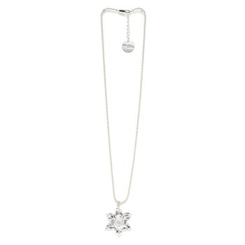 collier fleur plaqué argent - HESPÉRIS