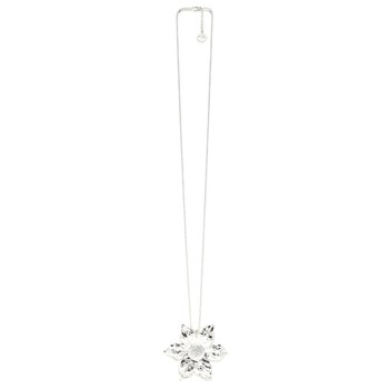 sautoir fleur plaqué argent - HESPÉRIS
