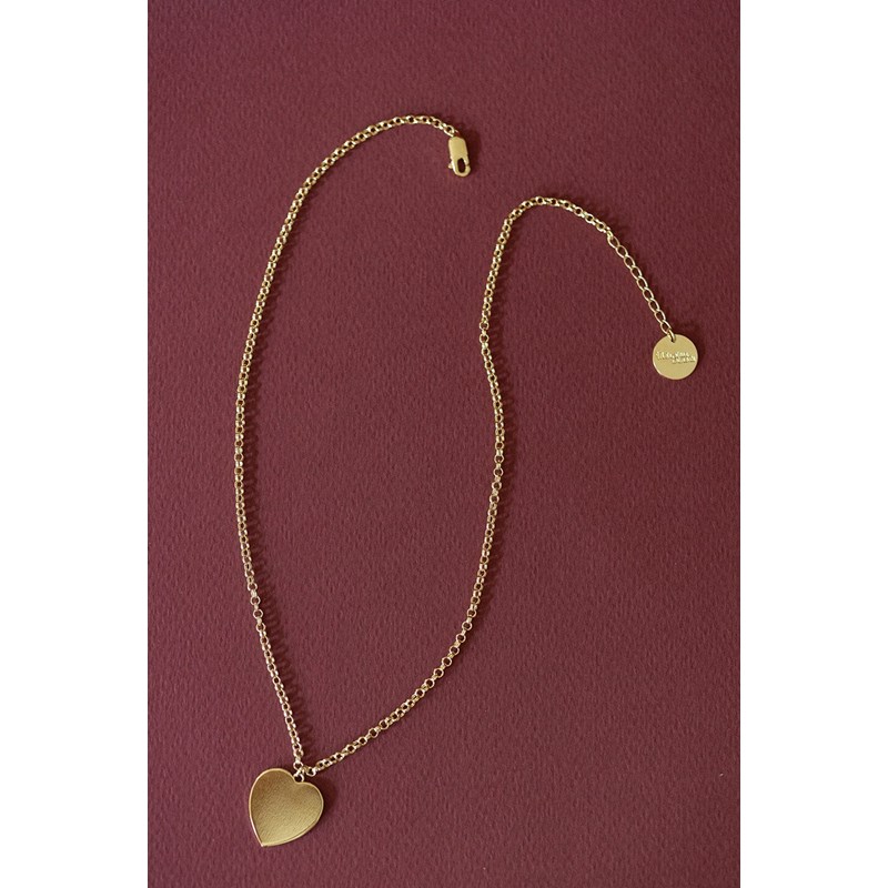 collier coeur doré à l'or fin - APHRODITE - vue 5