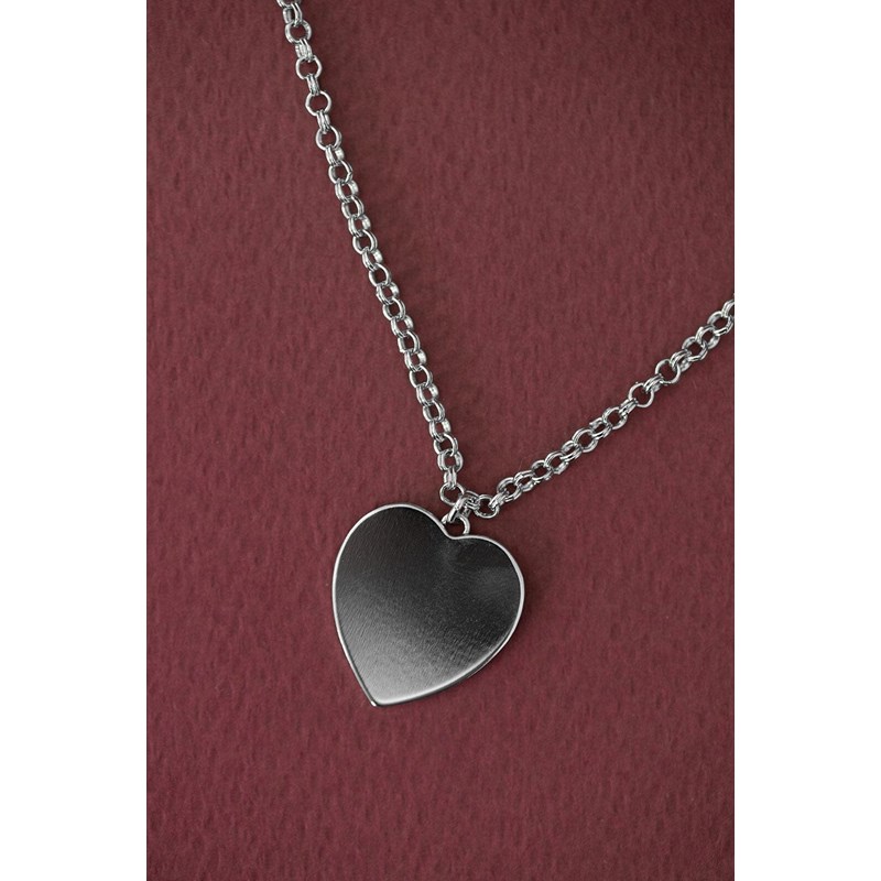collier coeur plaqué argent - APHRODITE - vue 2