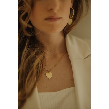 collier coeur plaqué argent - APHRODITE