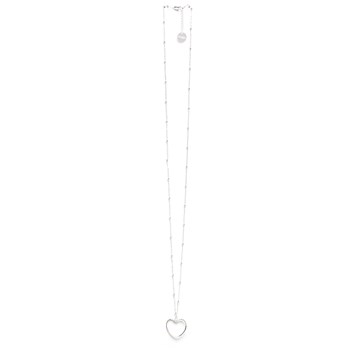 sautoir coeur plaqué argent - AURA