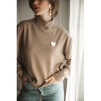 broche coeur doré à l'or fin - APHRODITE