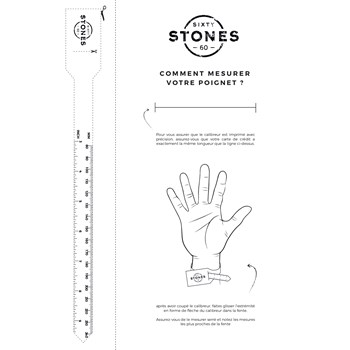 Sixty Stones - 60 - Triple Ankle Chain Silver - 25 X 0,4 Cm