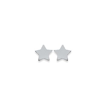 Puces d'oreilles Brillaxis étoiles argent rhodié