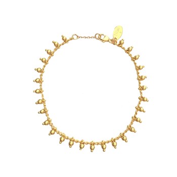 Bracelet discret perles doré à l'or fin 24k GYPSY
