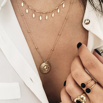 Timeless 24k gold necklace CAMILLE