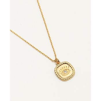 24K fijngouden MINI ORACLES oog en zirkoon collier