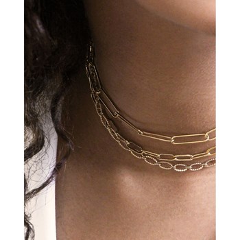 MAXI PURE 24K gold-plated XXL mesh necklace