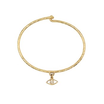 24k gold-plated eye charm LILY
