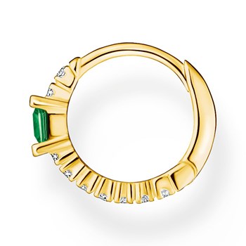 Créole unique Thomas Sabo argent doré oxydes