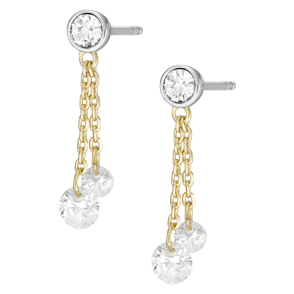 Boucles d'oreilles Fossil Sadie Shine Bright_x000D_
pendante - vue 2
