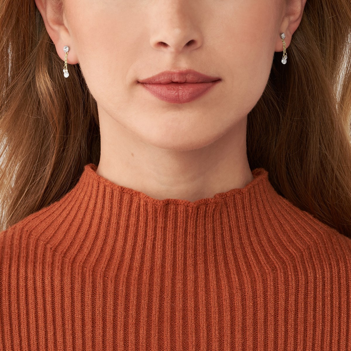 Boucles d'oreilles Fossil Sadie Shine Bright_x000D_
pendante - vue 3