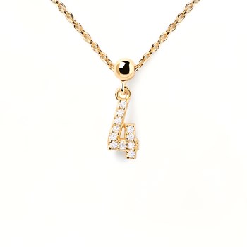 Charm PdPaola Numéro 4 doré
